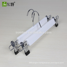 cheap white color wood bottom pants skirt hanger